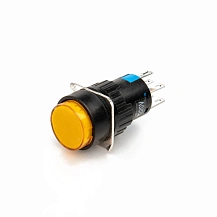 Кнопка на блок с подсветкой AD16-22AD-220V-YEL