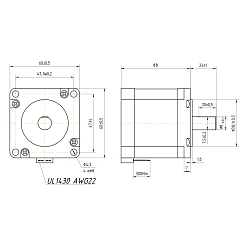 Двигатель шаговый FL60STH86-2008BF