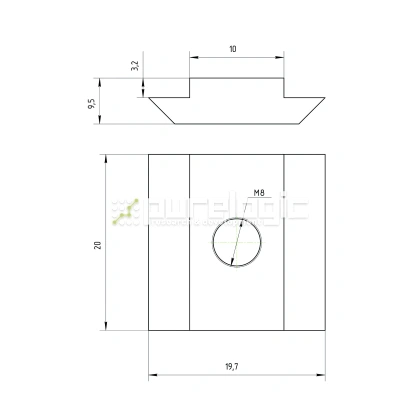 Сухарь пазовый 45HM8 фото