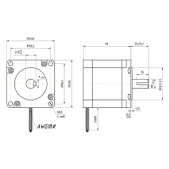 Двигатель шаговый FL110STH99-5504B