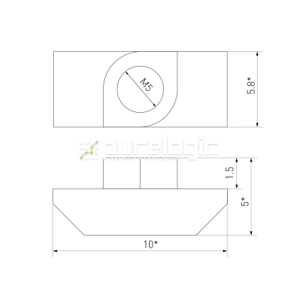 Гайка Т-образная 20TM5 фото