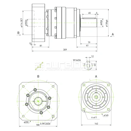 Редуктор планетарный прецизионный 142VRB15K-S40-P0 фото
