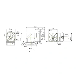 Редуктор планетарный угловой 90WPLF20K-19S
