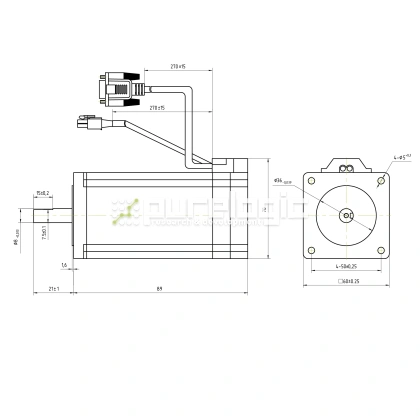 Двигатель шаговый с энкодером CS-M22422 фото